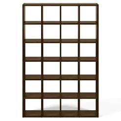 Boekenkast Pombal 24 Vakken - Walnoot -Collectie Slaapkamermeubels 9500.510403 Pombal 001 walnut 1 f43e