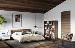 Bed Float 160x200 - Walnoot -Collectie Slaapkamermeubels 9500.757556 9500.758720 Float bed walnut 7 0bcb