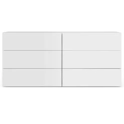 Commode Aurora 6 Laden - Wit -Collectie Slaapkamermeubels 9500.758256 Aurora 6 Drawers White 2 4988