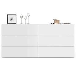 Commode Aurora 6 Laden - Wit -Collectie Slaapkamermeubels 9500.758256 Aurora 6 Drawers White 3 70e9