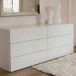 Commode Aurora 6 Laden - Wit