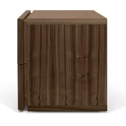 Nachtkastje Aurora 2 Laden - Walnoot -Collectie Slaapkamermeubels 9500.758492 Aurora Night Table Walnut 5 a2fa