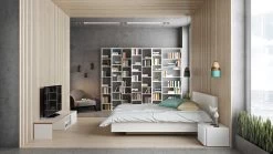 Bed Float 160x200 - Wit -Collectie Slaapkamermeubels 9500.759406 9500.758799 Float bed white 7 7712