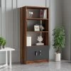 Boekenplank Locelso | 63,6 X 37,6 X 140 Cm | Walnut Anthracite-decor -Collectie Slaapkamermeubels 956LCS1401 20 201 afca