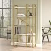 Locelso Boekenplank | 18mm Gemelamineerd | Metalen Frame | 87" Breedte | Wit Goud 2 Locelso Boekenplank | 18mm Gemelamineerd | Metalen Frame | 87" Breedte | Wit Goud -Collectie Slaapkamermeubels 956LCS1425 20 201 15b3