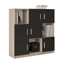 Multifunctionele Kast Locelso | 119,9 X 37,6 X 121,8 Cm | Oak Black -Collectie Slaapkamermeubels 956LCS1518 20 205 17c1