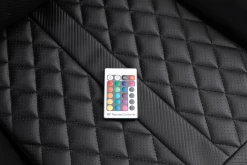 Gamestoel Nate Met LED - Zilver/zwart -Collectie Slaapkamermeubels 9805 1 W a91e