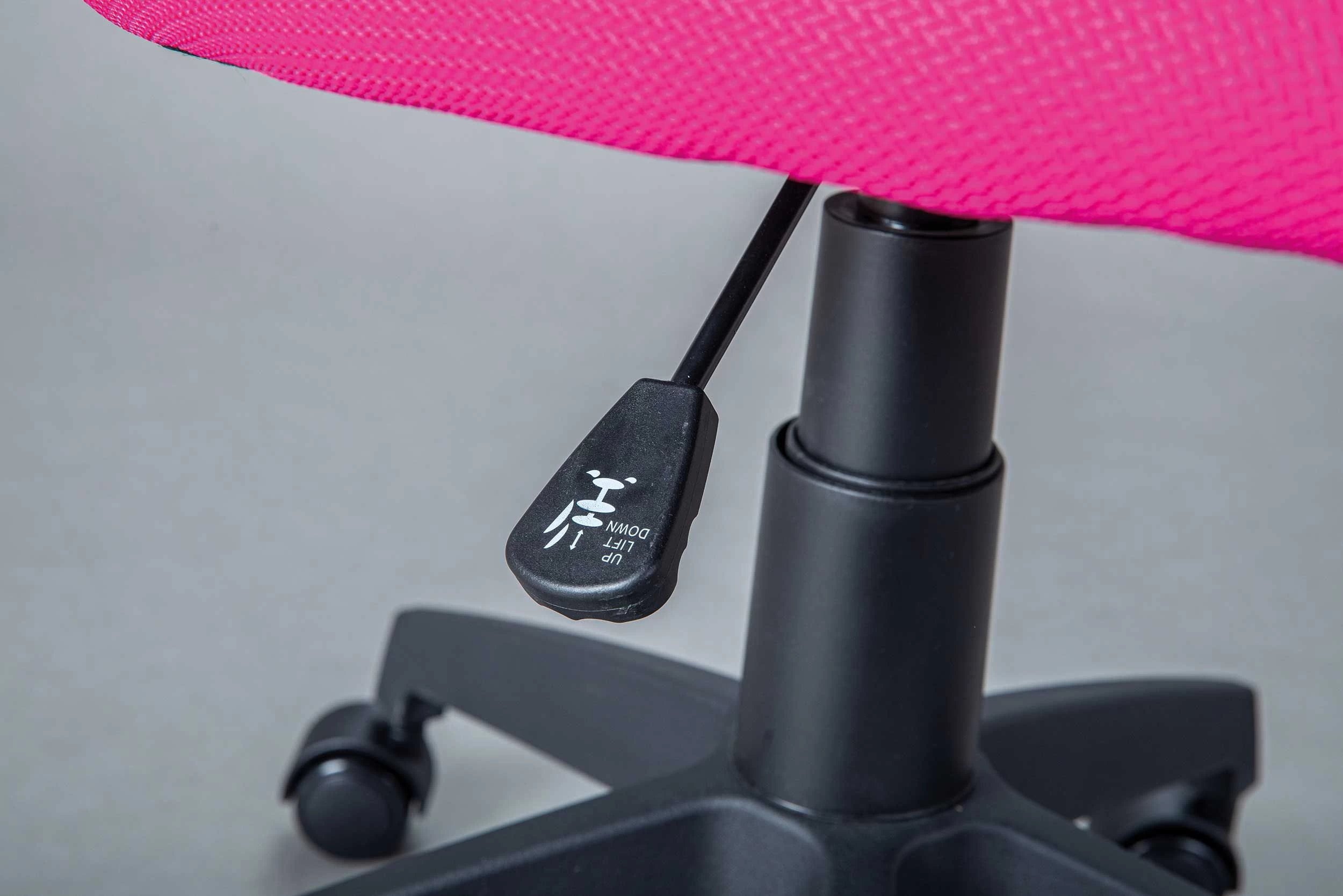 Bureaustoel Jessie - Roze/ Wit 7 Bureaustoel Jessie - Roze/ Wit - Afbeelding 5