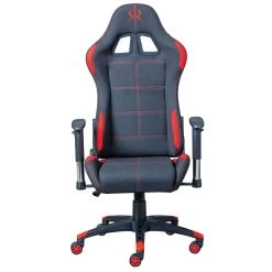 Gamestoel Frasso - Zwart/rood -Collectie Slaapkamermeubels 99803526 03 ae26