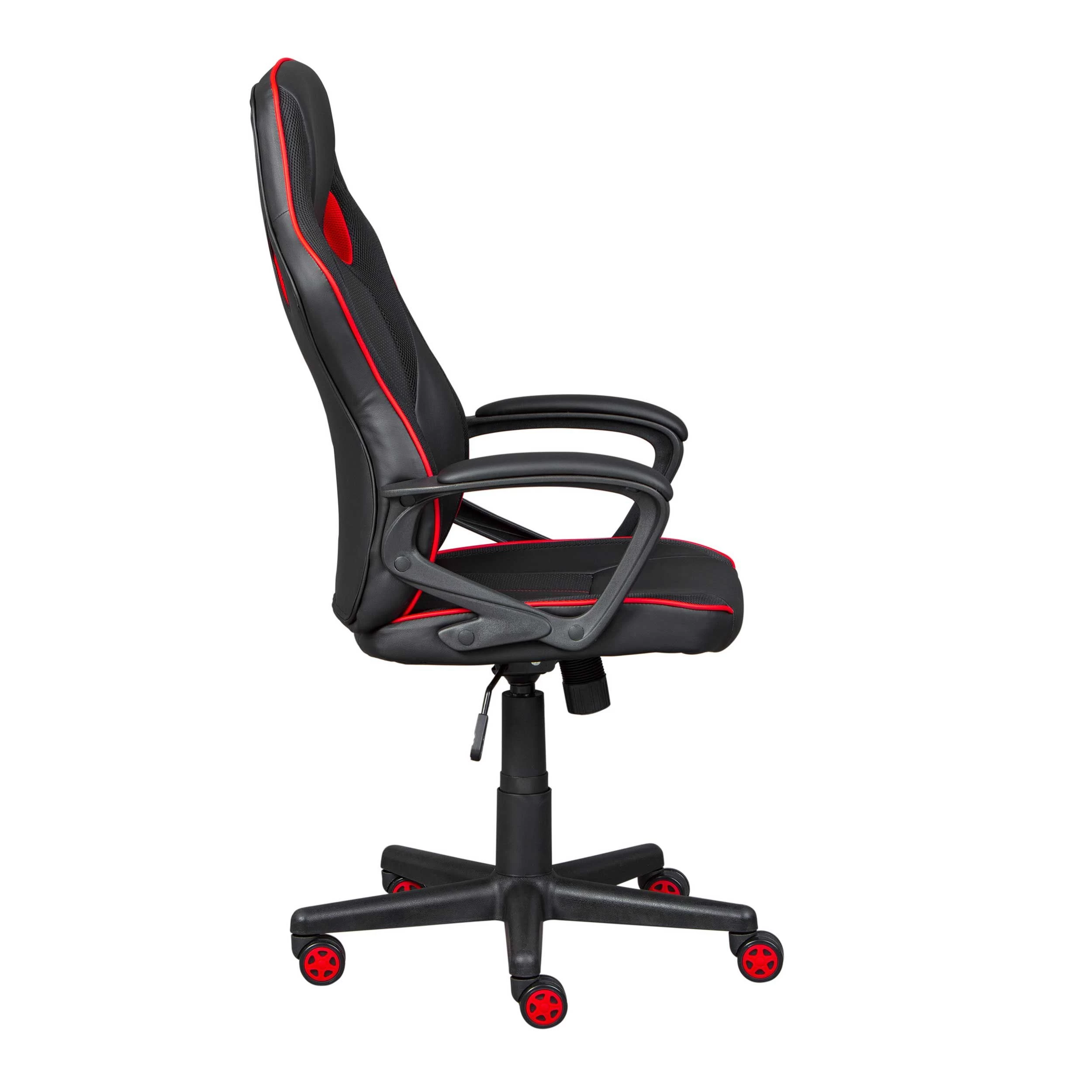 Bureaustoel Ravo - Zwart/ Rood 13 Bureaustoel Ravo - Zwart/ Rood - Afbeelding 11