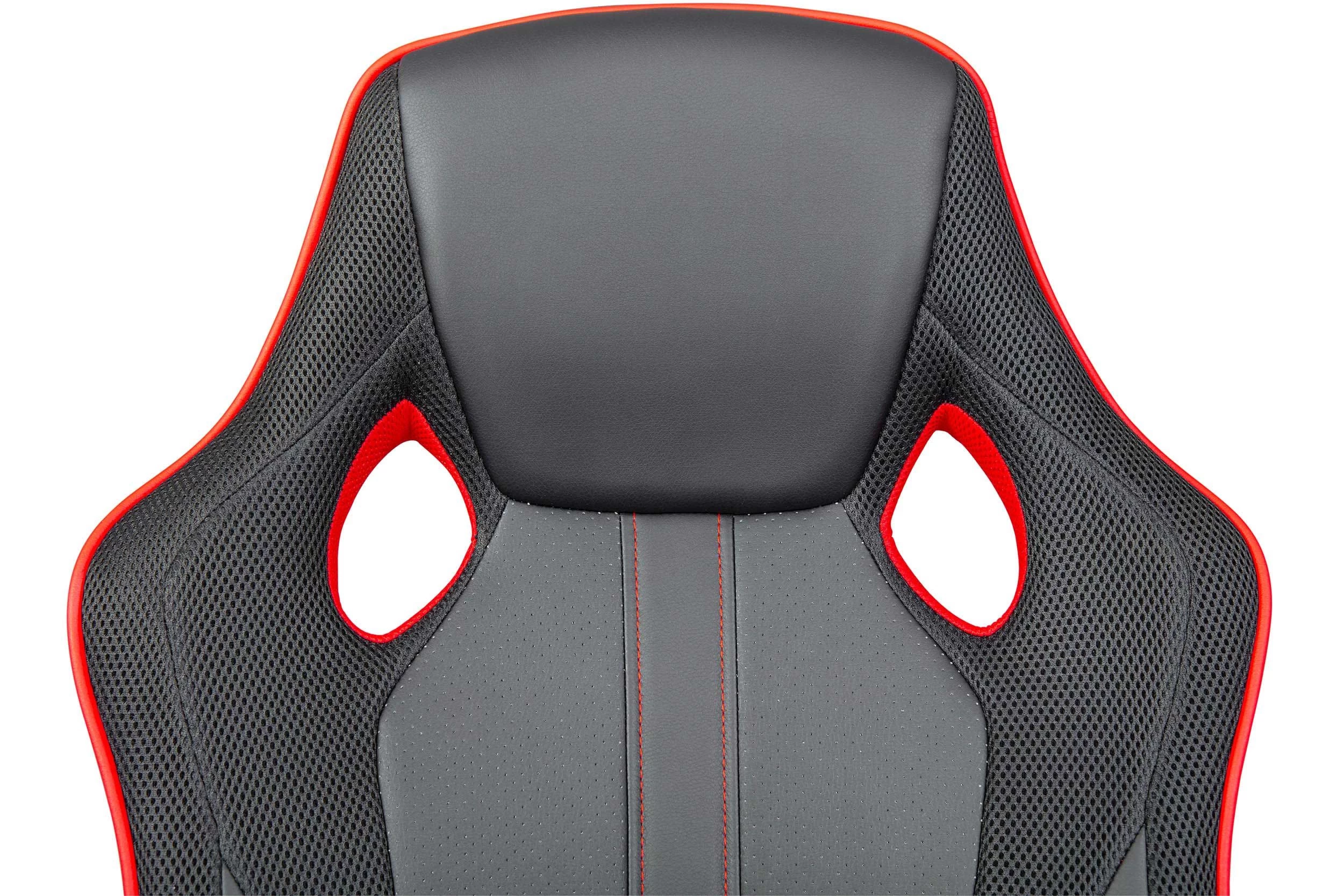 Bureaustoel Ravo - Zwart/ Rood 7 Bureaustoel Ravo - Zwart/ Rood - Afbeelding 5