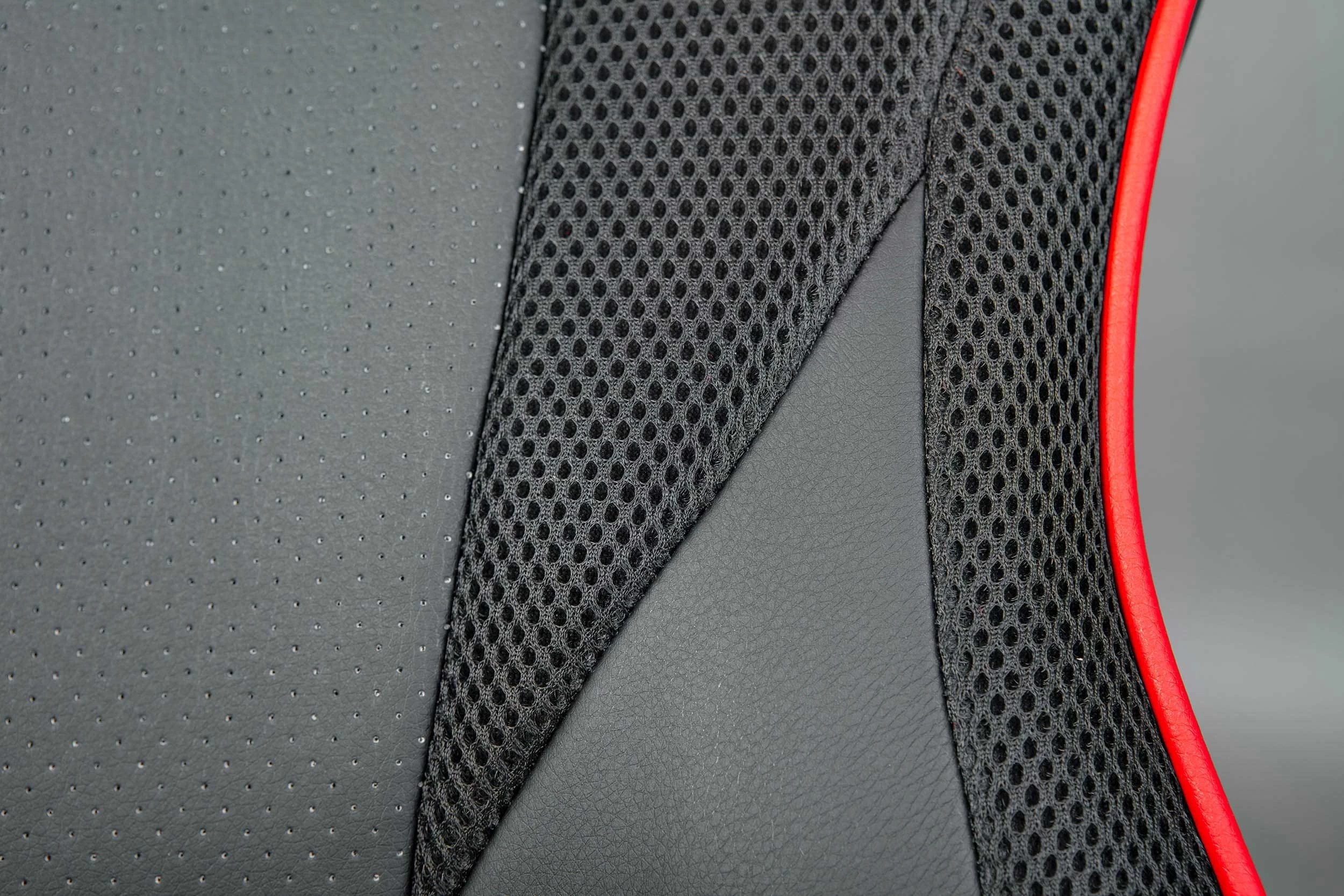 Bureaustoel Ravo - Zwart/ Rood 4 Bureaustoel Ravo - Zwart/ Rood - Afbeelding 2