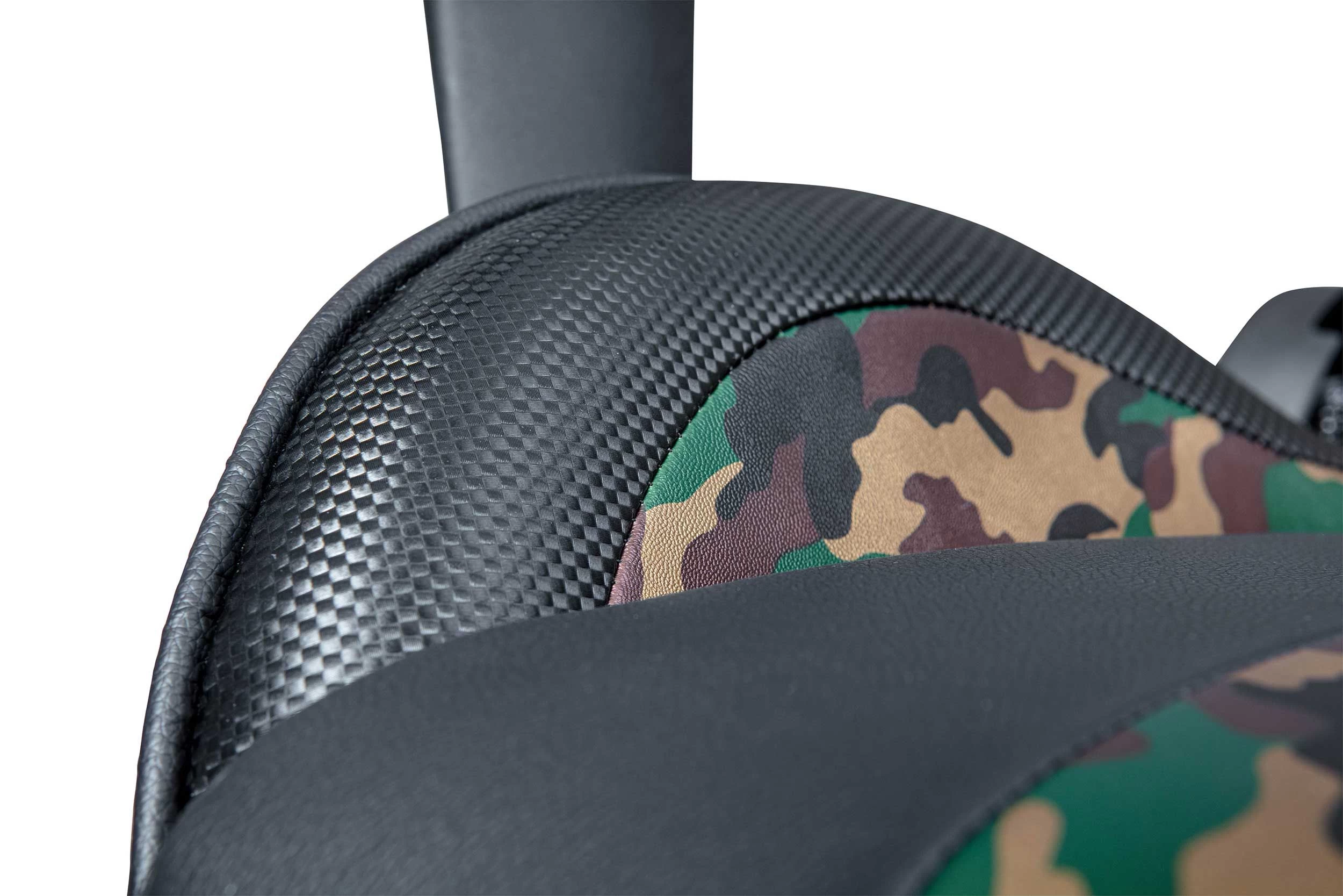 Gamestoel Action Hero - Zwart/legerprint 10 Gamestoel Action Hero - Zwart/legerprint - Afbeelding 8