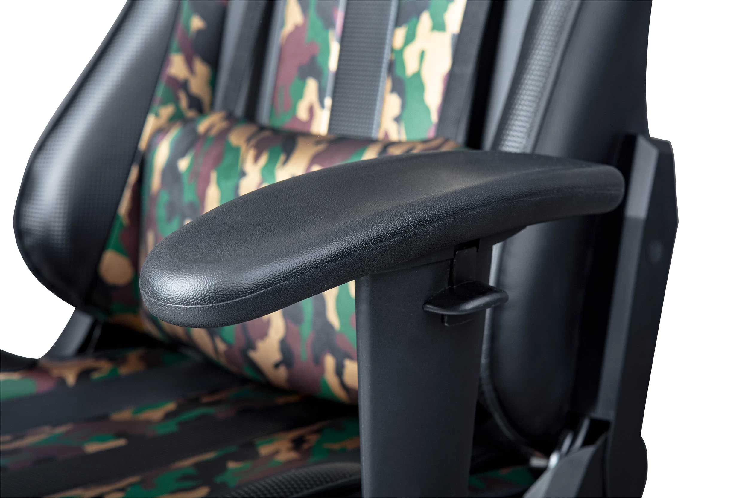 Gamestoel Action Hero - Zwart/legerprint 6 Gamestoel Action Hero - Zwart/legerprint - Afbeelding 4