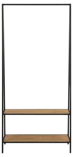 Kledingrek Dover - Zwart/wilde Eik -Collectie Slaapkamermeubels A21FD1E1 6DC3 4F8A AC8D FC05DA49DC75 d044