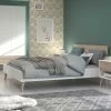 Tweepersoonsbed Hardy 160x200 - Wit/eik -Collectie Slaapkamermeubels AALBORG 3500 L140 CO3T CH1T AR3P 1 a80f