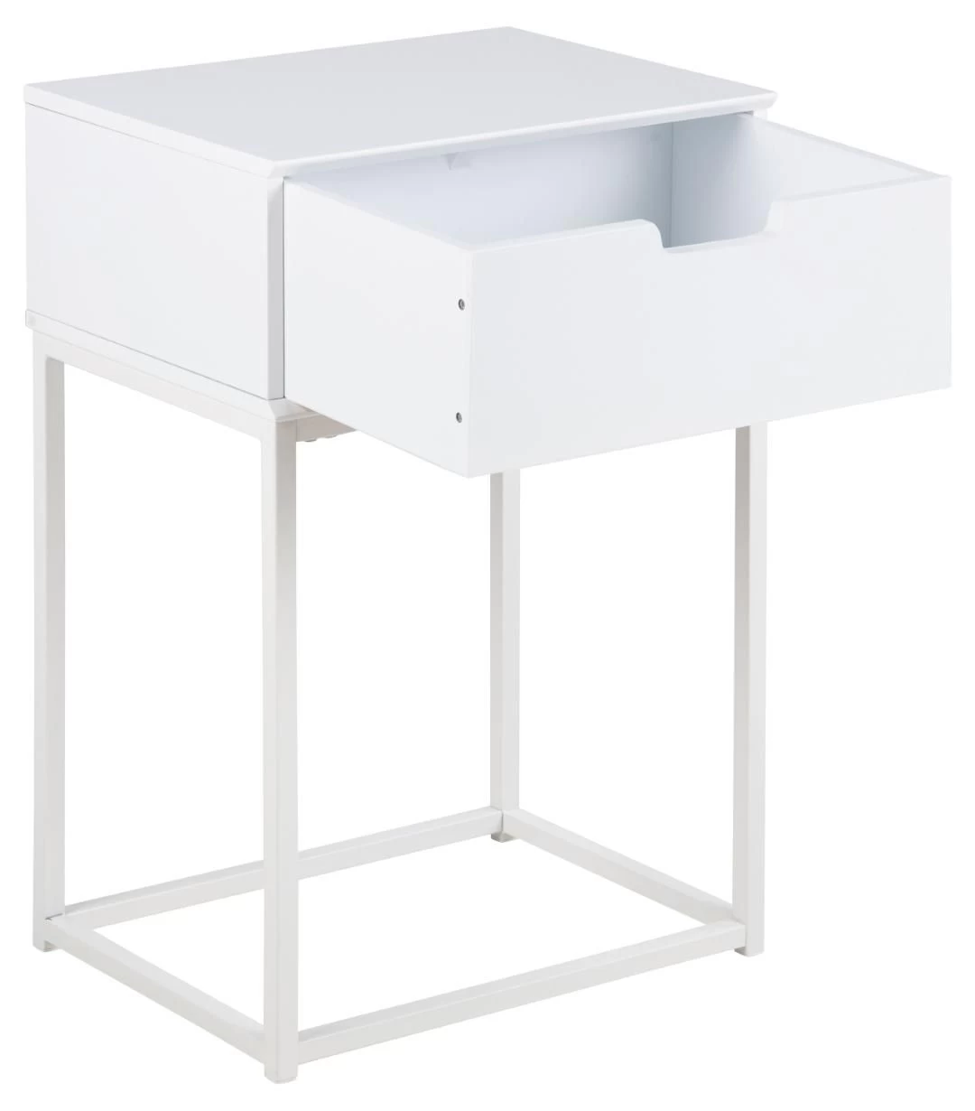 Nachtkastje Mistra 1 Lade - Wit 9 Nachtkastje Mistra 1 Lade - Wit - Afbeelding 7