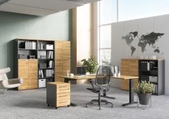 Ladeblok Osmond 4 Lades - Eik/grafiet -Collectie Slaapkamermeubels Agenda Home 564 pe dek c 2753