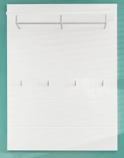 Garderobepaneel Amanda | 91 X 27 X 120 Cm | High Glossy White -Collectie Slaapkamermeubels Amanda GD 1393 440 01 frontal 35a7