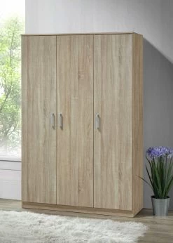 Kledingkast Lias 3 Deuren & 52 Cm Diep -Collectie Slaapkamermeubels BERGAMA TR WR3D HR2 055d