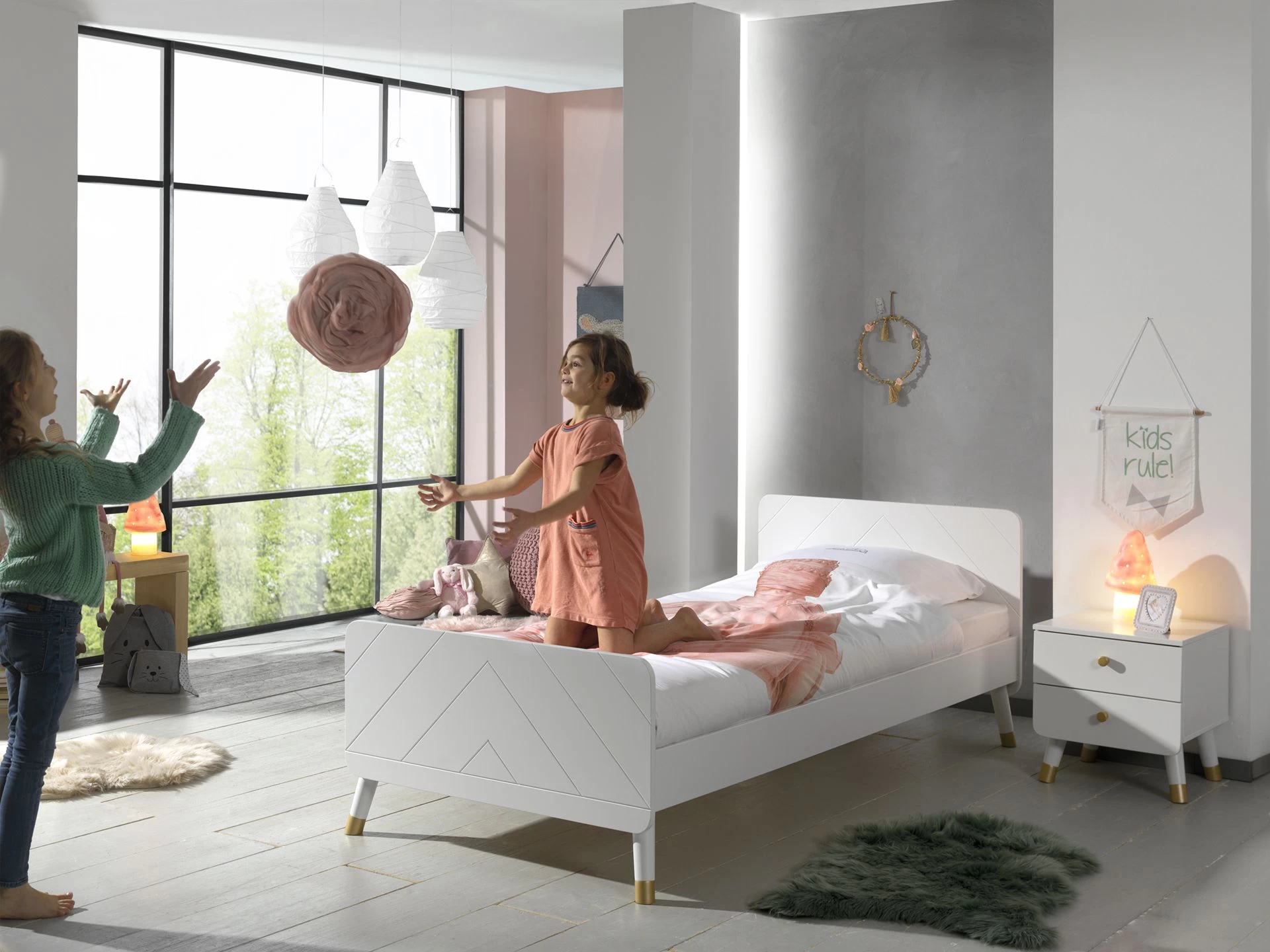 Nachtkastje Billy Retro 2 Laden - Wit 7 Nachtkastje Billy Retro 2 Laden - Wit - Afbeelding 5