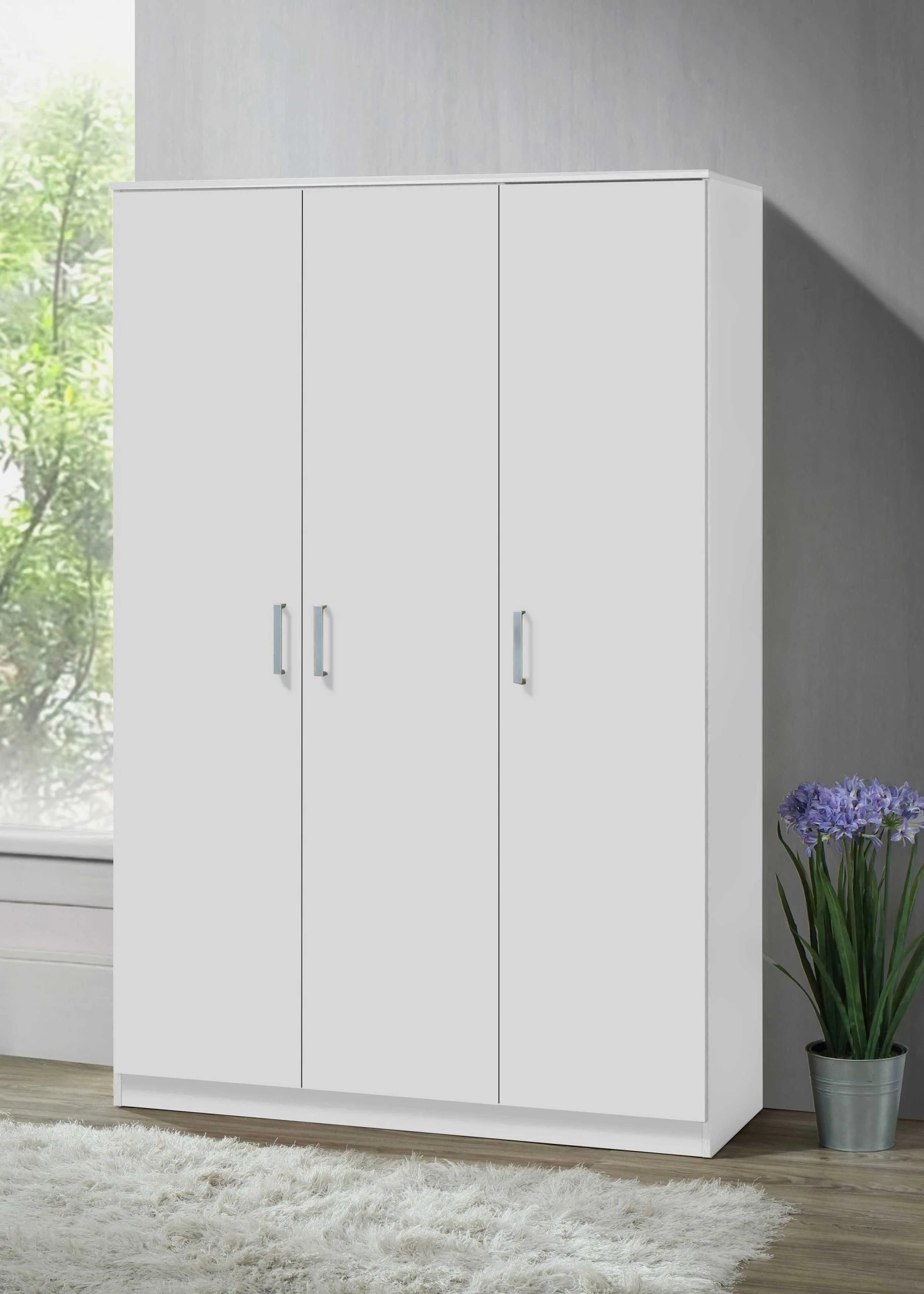 Kledingkast Darcis 120 Cm Met 3 Deuren & 52 Cm Diep - Wit 4 Kledingkast Darcis 120 Cm Met 3 Deuren & 52 Cm Diep - Wit - Afbeelding 2