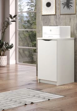 Bijzetkast Basix | 50 X 40 X 76 Cm | Wit Melaminegecoat | Veelzijdig -Collectie Slaapkamermeubels Basix B 1709 570 01 dynamisch D 20210715 8ff1