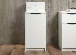 Bijzetkast Basix | 50 X 40 X 76 Cm | Wit Melaminegecoat | Veelzijdig -Collectie Slaapkamermeubels Basix B 1709 570 01 frontal D 20210715 f53d