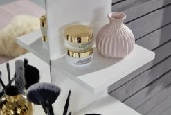 Make-uptafel Basix | 85 X 40 X 141 Cm | 100% Melaminegecoat | Wit 17 Make-uptafel Basix | 85 X 40 X 141 Cm | 100% Melaminegecoat | Wit -Collectie Slaapkamermeubels Basix SMT 1709 014 01 Detail Spiegel 20190307 d41d