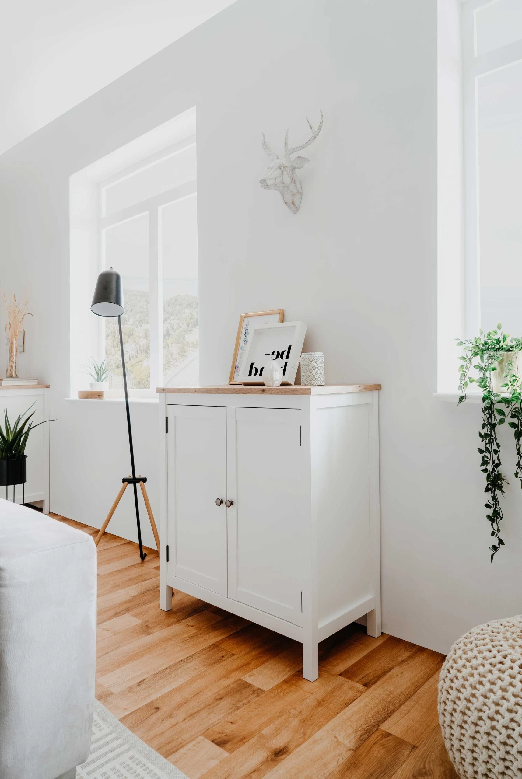 Commode Berge 80cm 2 Deuren - Wit/eik 10 Commode Berge 80cm 2 Deuren - Wit/eik - Afbeelding 8