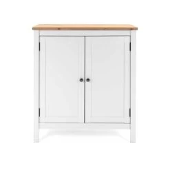 Commode Berge 80cm 2 Deuren - Wit/eik 19 Commode Berge 80cm 2 Deuren - Wit/eik -Collectie Slaapkamermeubels Bergen 1 frontal cfe3