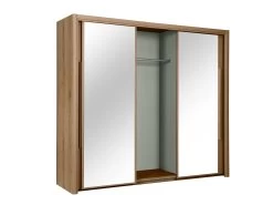 Kledingkast Cody 231cm Met 3 Schuifdeuren & Spiegel - Helvezia Eik 14 Kledingkast Cody 231cm Met 3 Schuifdeuren & Spiegel - Helvezia Eik -Collectie Slaapkamermeubels CYRUS H0J.230 BO1 3d79