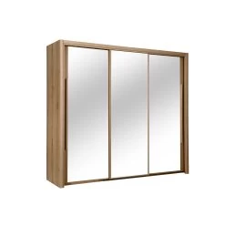 Kledingkast Cody 231cm Met 3 Schuifdeuren & Spiegel - Helvezia Eik 20 Kledingkast Cody 231cm Met 3 Schuifdeuren & Spiegel - Helvezia Eik -Collectie Slaapkamermeubels CYRUS H0J.230 B 7c53