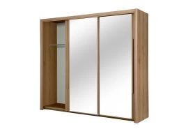 Kledingkast Cody 231cm Met 3 Schuifdeuren & Spiegel - Helvezia Eik 15 Kledingkast Cody 231cm Met 3 Schuifdeuren & Spiegel - Helvezia Eik -Collectie Slaapkamermeubels CYRUS H0J.230 CO2 3f77