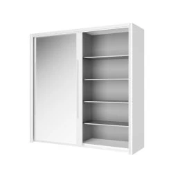 Kledingkast Cody 199cm Met 2 Schuifdeuren & Spiegel - Wit 11 Kledingkast Cody 199cm Met 2 Schuifdeuren & Spiegel - Wit -Collectie Slaapkamermeubels CYRUS H0S.210 CO1 a61d