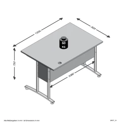 FMD Hoekbureau Gabi 120x160 - Hoogglans Wit -Collectie Slaapkamermeubels Calvia 1 3D f41d