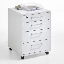 FMD Ladeblok Gabi - Hoogglans Wit