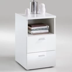 FMD Nachtkastje Colleen - Hoogglans Wit