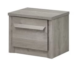 Nachtkastje Hayden L 48 Cm 1 Lade - Lichtgrijze Eik 13 Nachtkastje Hayden L 48 Cm 1 Lade - Lichtgrijze Eik -Collectie Slaapkamermeubels EDEN H96.140 C 866e