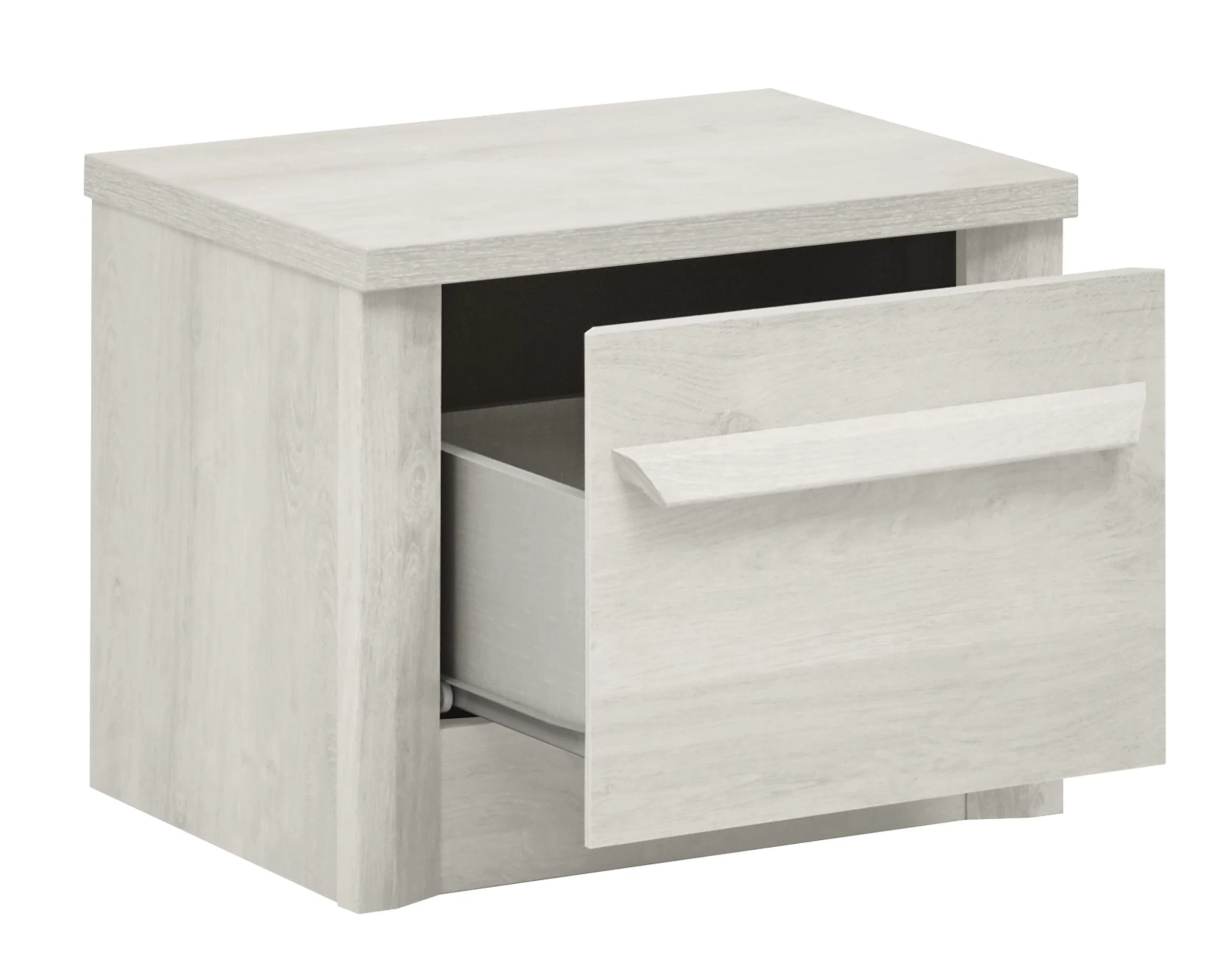 Nachtkastje Hayden L 55 Cm 1 Lade - Gebleekte Eik 5 Nachtkastje Hayden L 55 Cm 1 Lade - Gebleekte Eik - Afbeelding 3