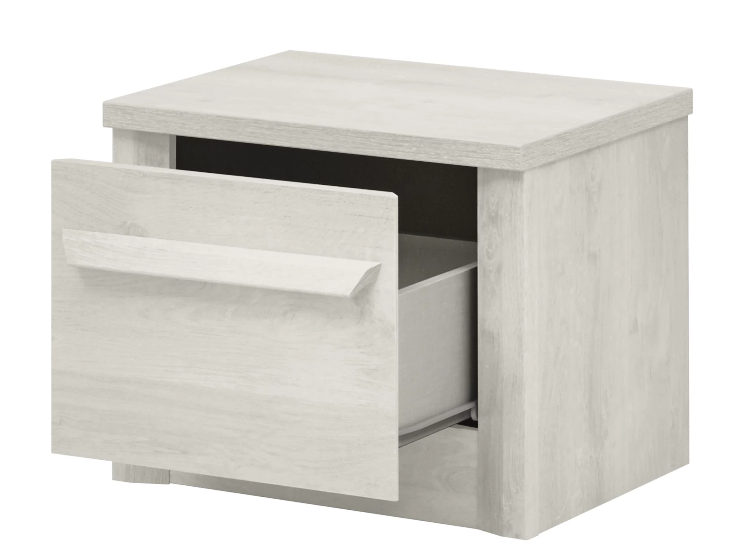 Nachtkastje Hayden L 55 Cm 1 Lade - Gebleekte Eik 4 Nachtkastje Hayden L 55 Cm 1 Lade - Gebleekte Eik - Afbeelding 2