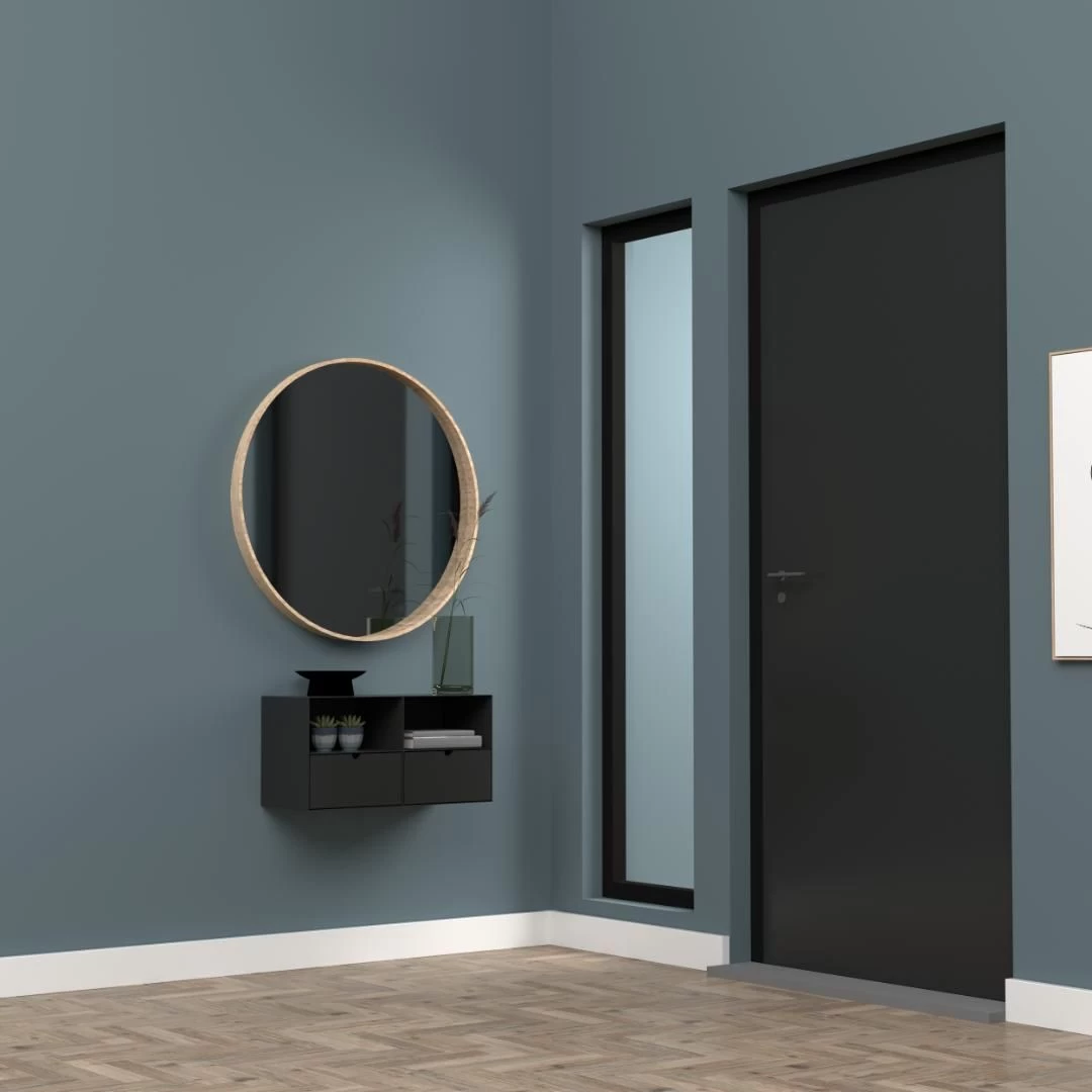 Zwevend Nachtkastje Jolie 1 Lade - Zwart 9 Zwevend Nachtkastje Jolie 1 Lade - Zwart - Afbeelding 7