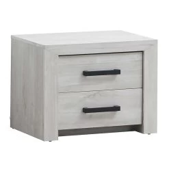 Nachtkastje Elvira 2 Lades - Witte Eik 13 Nachtkastje Elvira 2 Lades - Witte Eik -Collectie Slaapkamermeubels ELVIS NIGHT TABLE 1b12