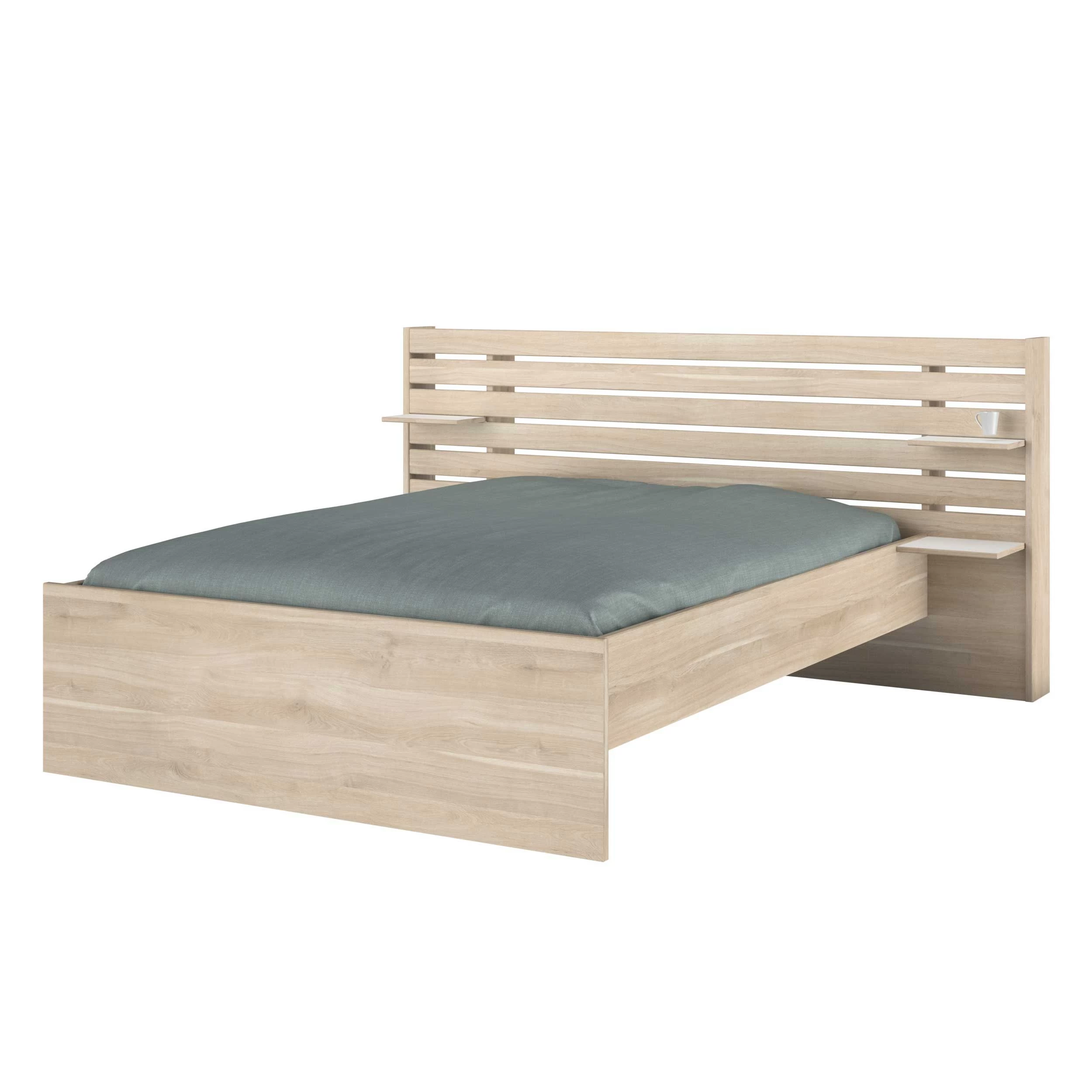 Tweepersoonsbed Tokio 140x190cm-eikdecor/wit 7 Tweepersoonsbed Tokio 140x190cm-eikdecor/wit - Afbeelding 5