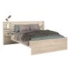 Tweepersoonsbed Tokio 140x190cm-eikdecor/wit 2 Tweepersoonsbed Tokio 140x190cm-eikdecor/wit -Collectie Slaapkamermeubels ESCALE 3580 L140 STYLE C 5d67