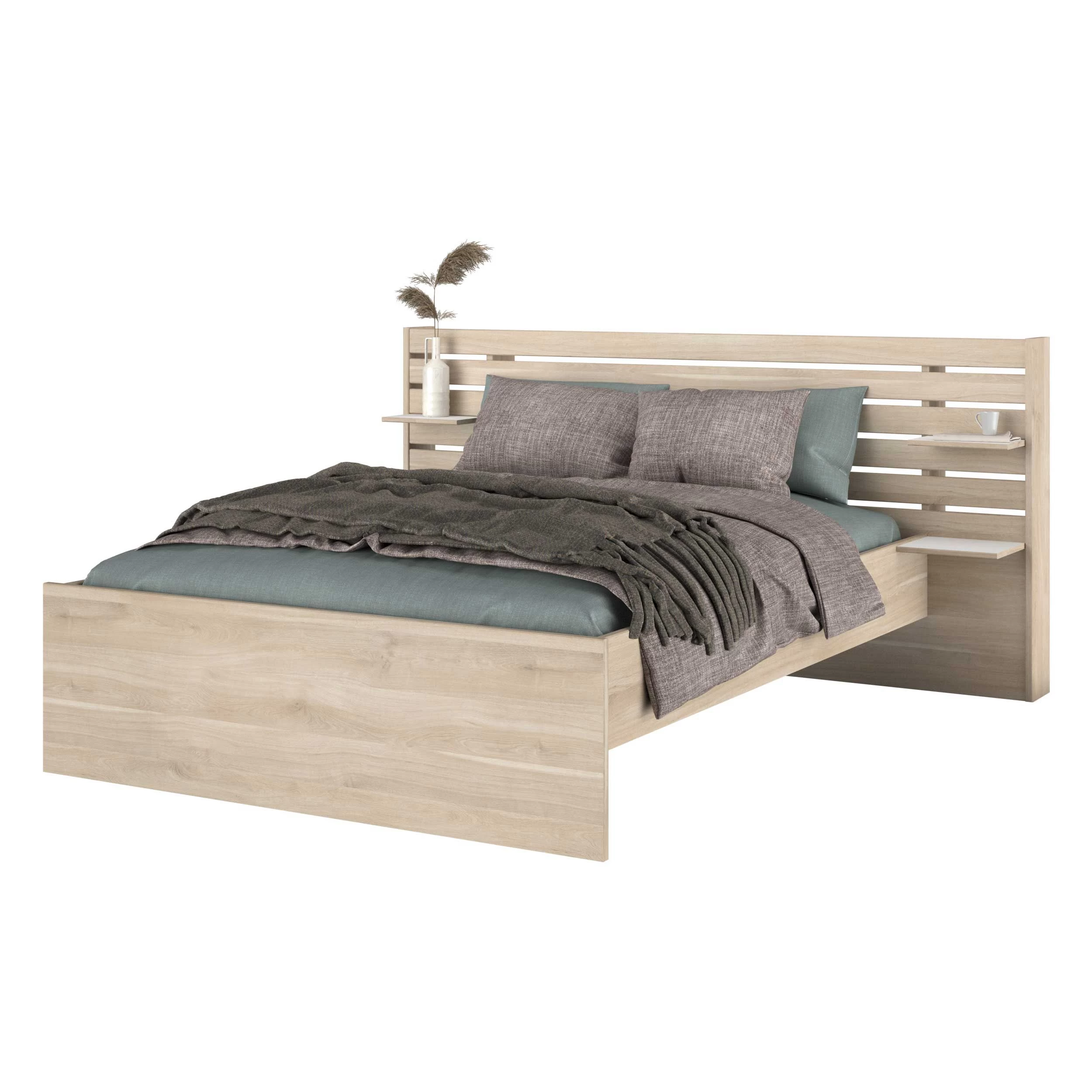 Tweepersoonsbed Tokio 140x190cm-eikdecor/wit 12 Tweepersoonsbed Tokio 140x190cm-eikdecor/wit - Afbeelding 10
