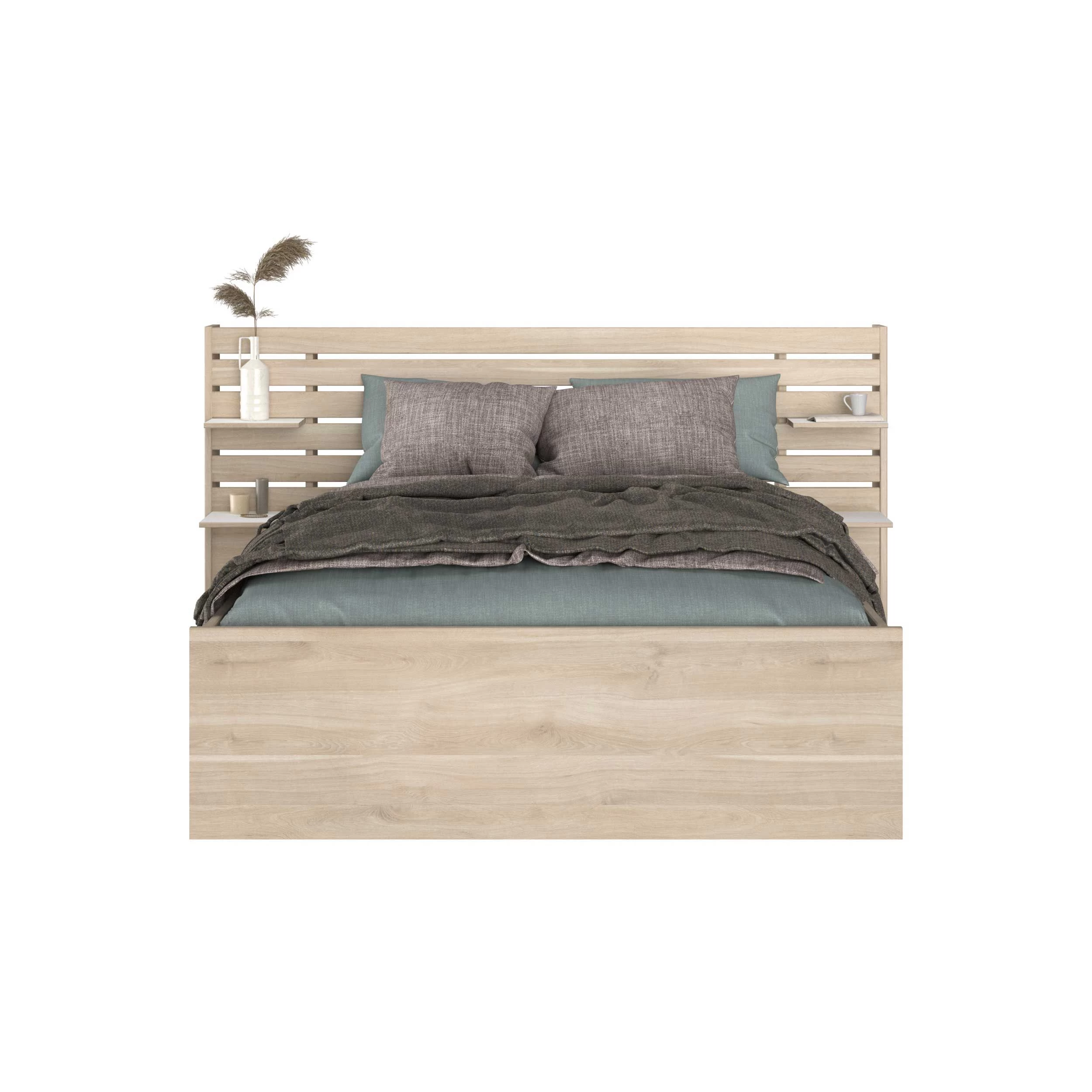 Tweepersoonsbed Tokio 140x190cm-eikdecor/wit 13 Tweepersoonsbed Tokio 140x190cm-eikdecor/wit - Afbeelding 11