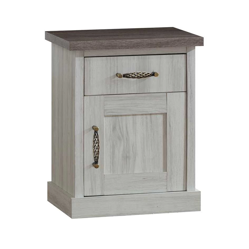 Nachtkastje Emily Landelijk - Grijs 3 Nachtkastje Emily Landelijk - Grijs