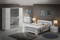 Nachtkastje Forever 1 Lade - Grijs -Collectie Slaapkamermeubels Evi bedroom 7037