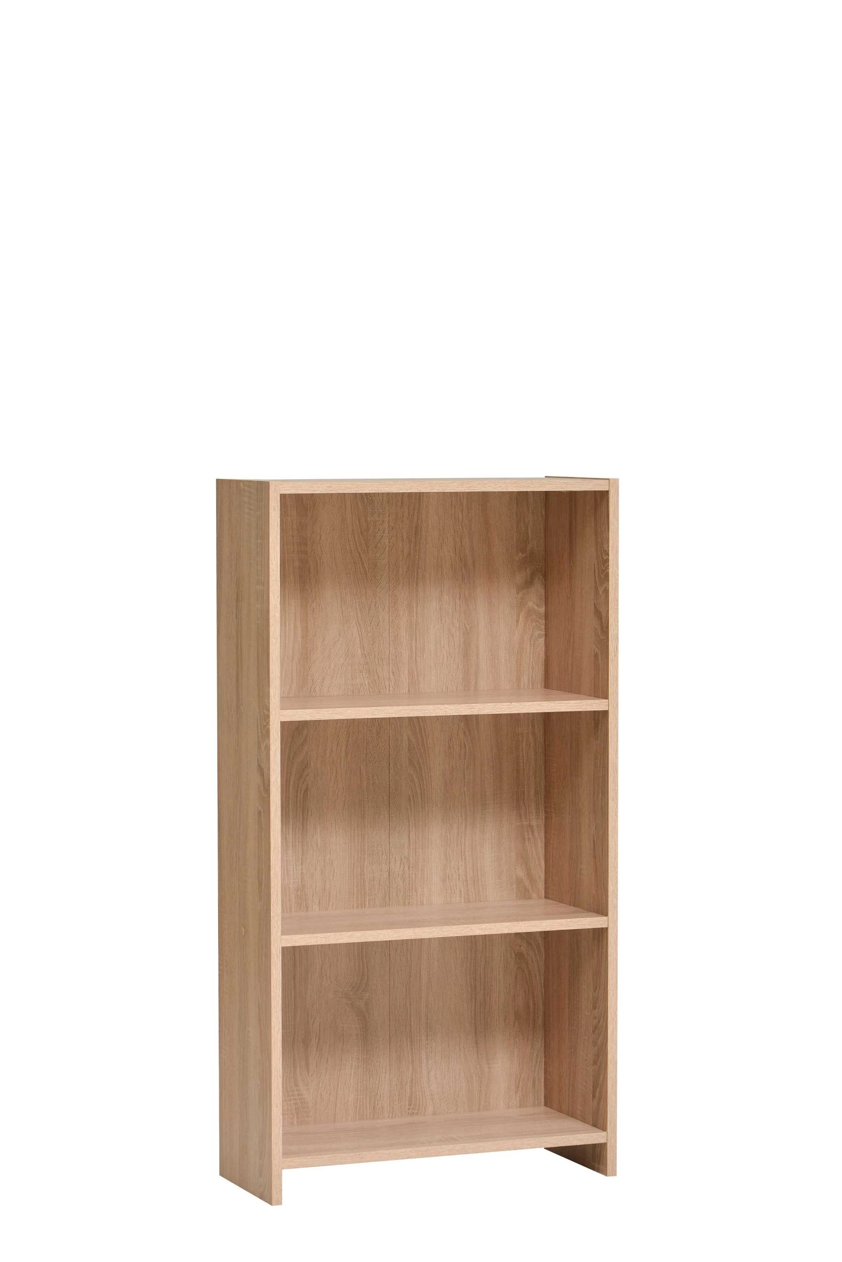 Boekenkast Finna 57cm 3 Legplanken - Eik 4 Boekenkast Finna 57cm 3 Legplanken - Eik - Afbeelding 2